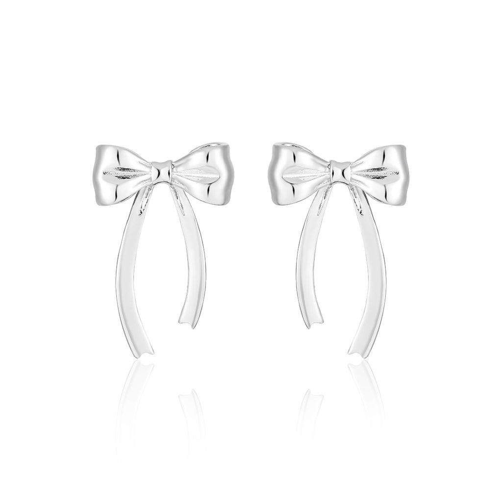 Boucles d’oreilles avec nœud en argent sterling 925