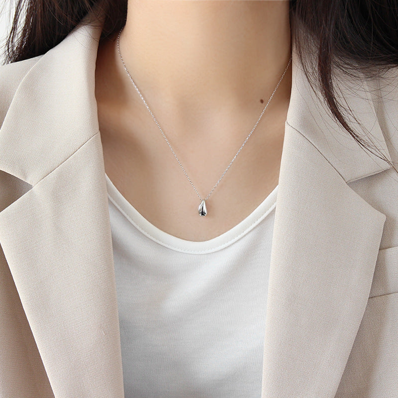 Collier goutte d’eau minimaliste – Argent 925